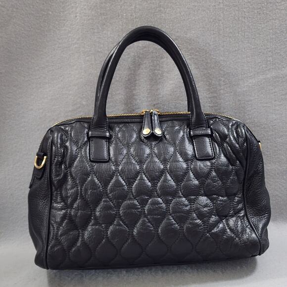 VERA BRADLEY Concealed Carry Black Quilted Floral Lined Shoulder Handbag Purse - Picture 5 of 11